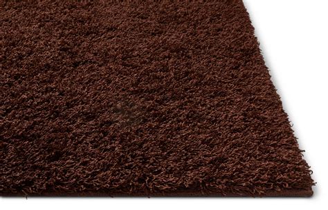 Soft And Fluffy Non Slip Shag Rug Solid Color Chocolate Brown Area Rug