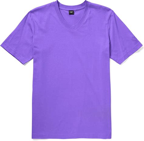 Cotton Traders Unisex Womens Mens V Neck T Shirt Tee Top Dark Lilac M