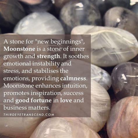 Thirdeyetranscend On Instagram “moonstone Is Known As The Stone Of New