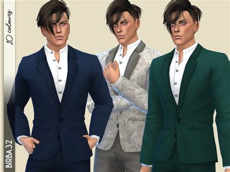 Birba32s Vibrations Suit Sims 4 Sims 4 Men Clothing Sims 4 Clothing