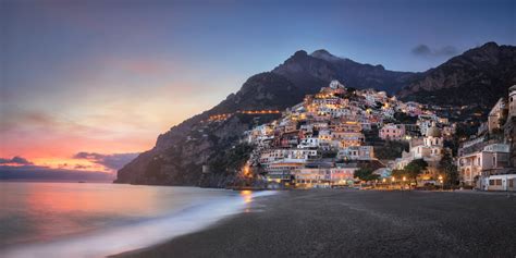 Panorama of Positano from the Beach, Amalfi Coast, Italy | Anshar Images