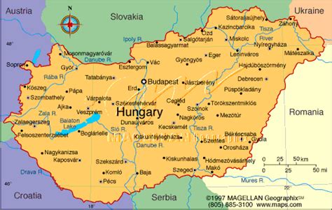 Karte von ungarn (land / staat) | welt atlas.de karten von ungarn mit straßenkarte und stadtplan budapest. Ungarn Karte Städte