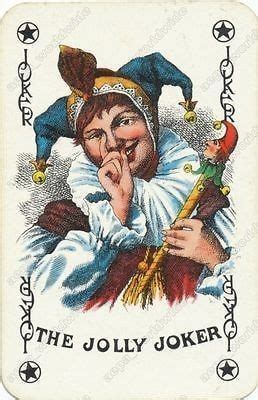 2:43 meine welt des bezahlens joker card. Description: JOLLY JOKER JESTER vintage old swap playing card - single card ~ vintage / old ...