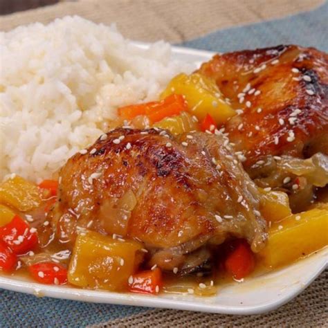 Juicy Slow Cooker Pineapple Chicken Recipe And Video Tiphero