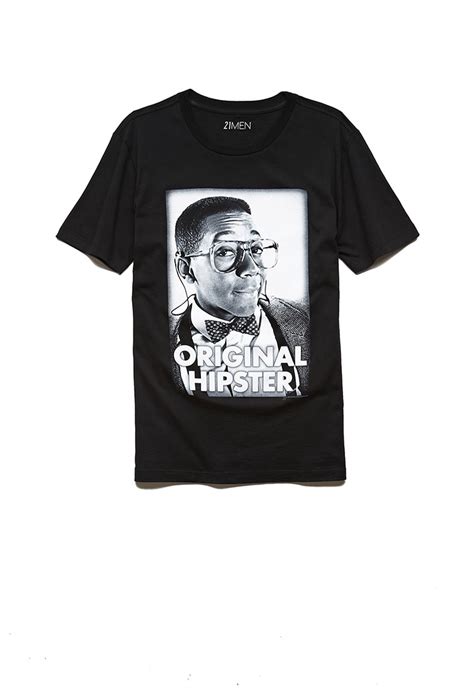 21men Steve Urkel Hipster Tee In Black For Men Blackwhite Lyst