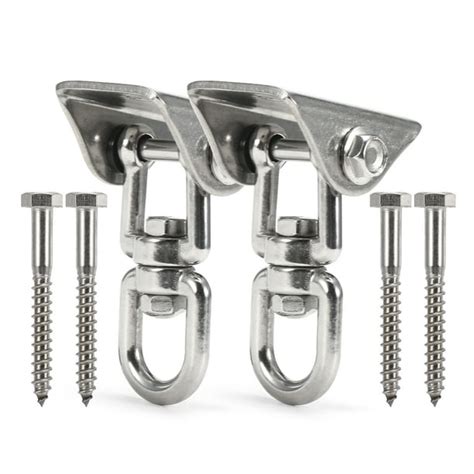 Stainless Steel Hooks 360° Swivel Swing Hanger Double Protection Design