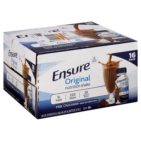Ensure Original Nutrition Shake Milk Chocolate Ready To Drink Bottles