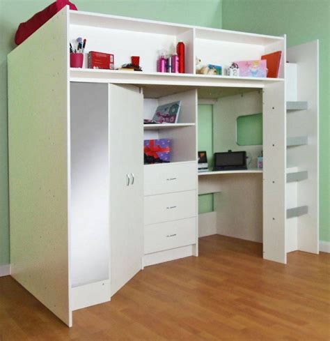 15 Best Ideas High Sleeper With Wardrobes And Desk