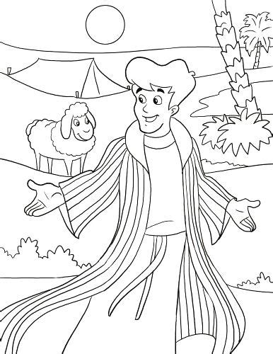Joseph Coat Of Many Colors Coloring Page At Free