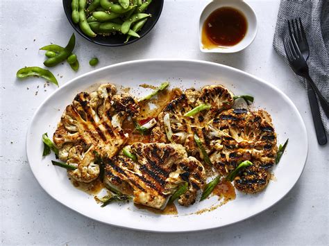 Asian Style Grilled Cauliflower Recipe Cooking Light