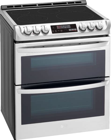 Lg 73 Cu Ft Smart Slide In Double Oven Electric True Convection