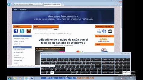 Windows 7 Capturar Una Pantalla Youtube