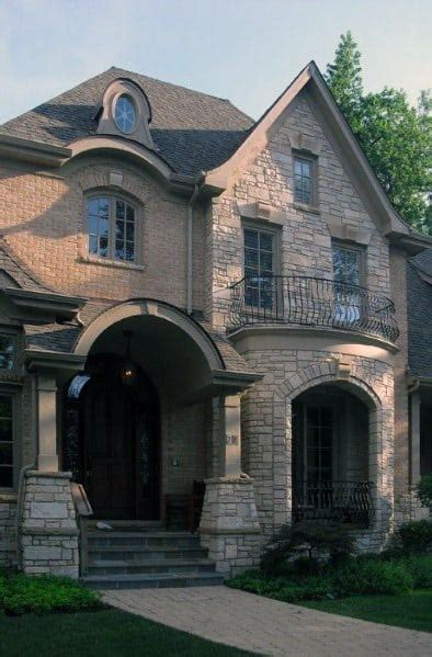 The brick should be in the same palette, but with different saturation and tone. Top 50 Best Brick And Stone Exterior Ideas - Cladding Designs