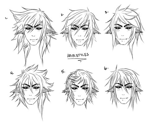 Anime Male Hair Drawing At Getdrawings Free Download