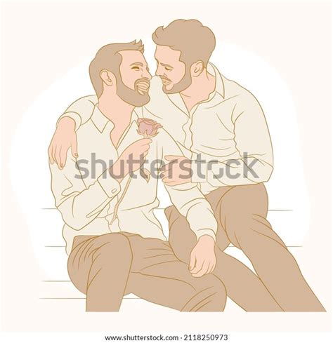 Same Sex Marriage Love Concept Close Stock Vector Royalty Free 2118250973 Shutterstock