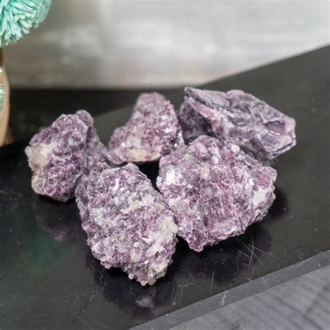 Small Raw Lepidolite In Quartz The Crystal Council