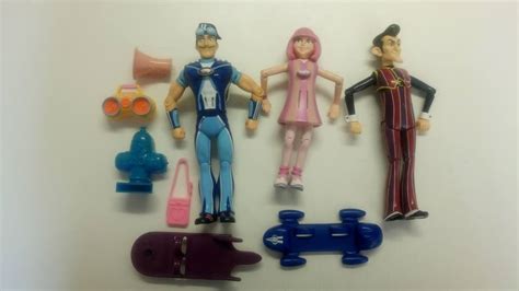 Lazy Town Figures Sportacus Stephanie And Robbie Rotten Action Figures
