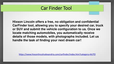 Ppt Car Finder Tool Powerpoint Presentation Free Download Id11313353