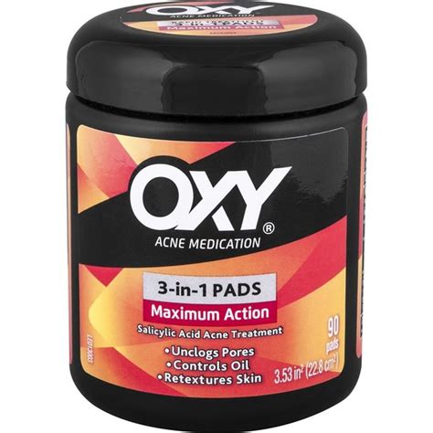 Oxy 3 In 1 Acne Pads Maximum Strength 90 Ct Instacart