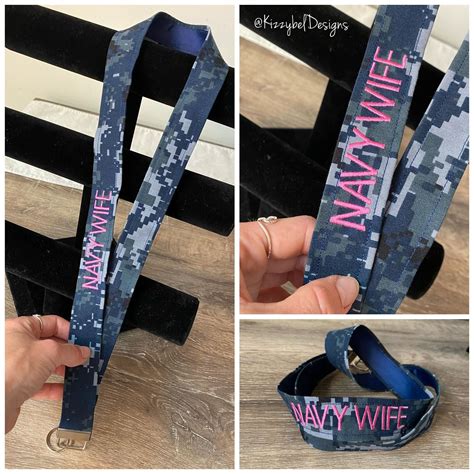 Navy Deployment Lanyard Army Nametape Keychain Personalized Etsy Marine Mom Gift Navy Wife