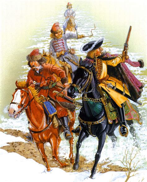 Russian Boyar Cavalry Fleeing From Narva During The Great Northern War
