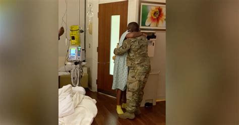 A Military Husband Surprises His Wife In The Hospital Just Hours Before Giving Birth