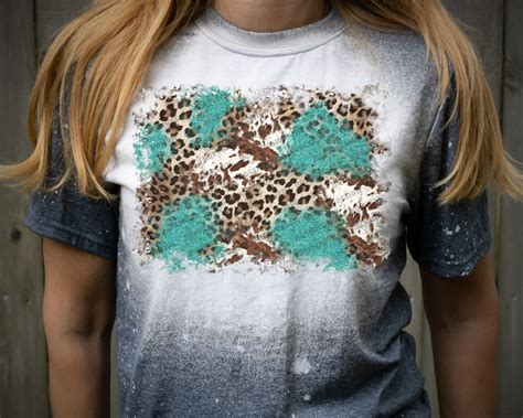 Cowhide Leopard Turquoise Glitter Background Png Distressed Etsy