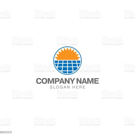 Solar Energy Logo Or Icon Template Stock Illustration Download Image