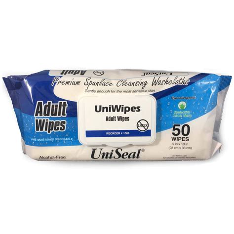 Uniseal Uniwipes Adult Wipes Meridian Medical Supply