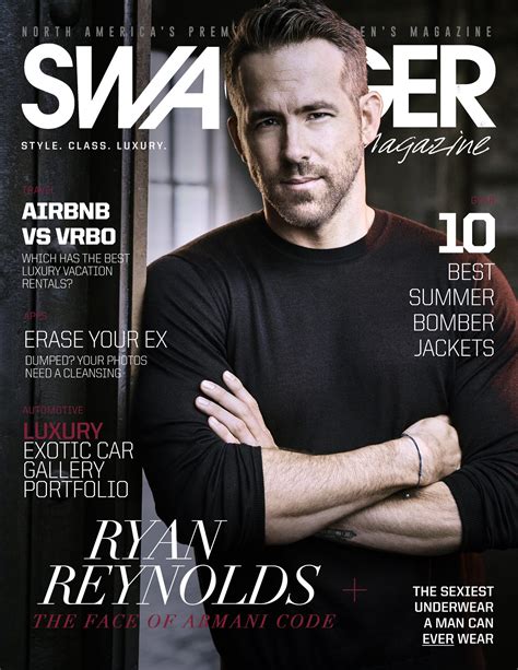 the new face of armani code absolu ryan reynolds swagger magazine