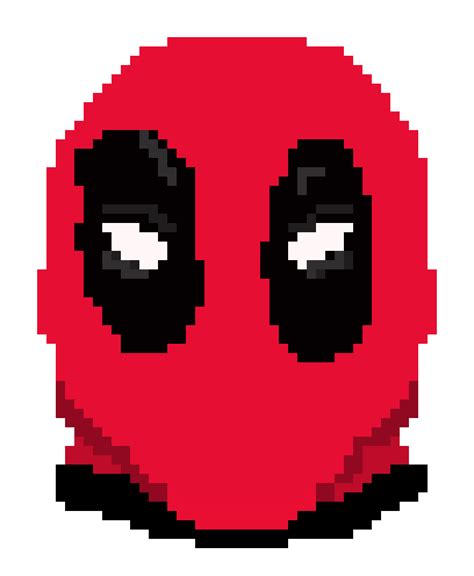 Deadpool Logo Pixel Art