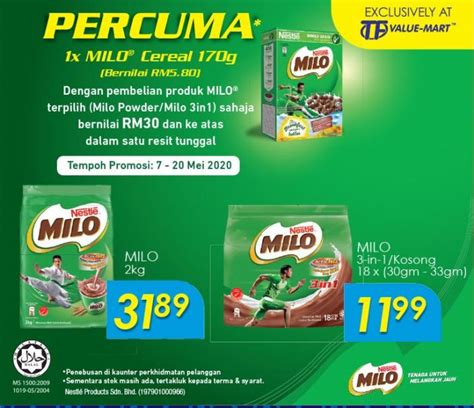 After all, your new offering. TF Value-Mart Milo Promotion (7 May 2020 - 20 May 2020)