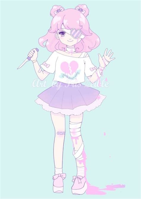 Pastel Goth Cute Anime Girl On We Heart It