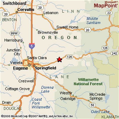 Leaburg, Oregon Area Map & More