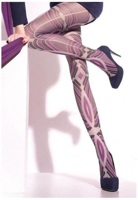 Purple Fashion Tights Fishnet Stockings Fashion