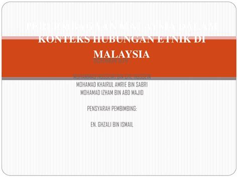 Ppt Perlembagaan Malaysia Dalam Konteks Hubungan Etnik Di Malaysia