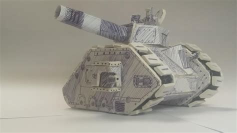 Paper Leman Russ Tank Commander Warhammer40k
