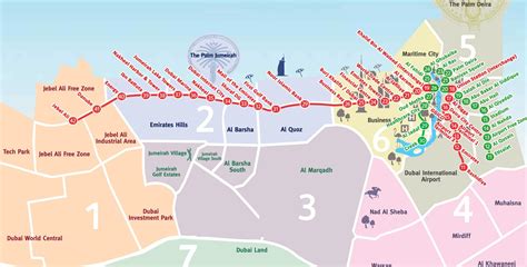Dubai Barrios Mapa Mapa De Dubai Barrios Emiratos Árabes Unidos