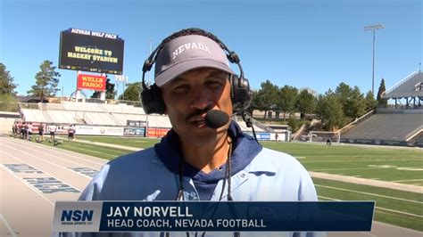 Nevada Football Head Coach Jay Norvell Satisfied With Progress Made