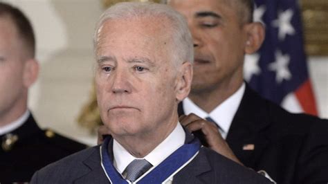 Tearful Joe Biden Awarded Freedom Medal By Obama Bbc News