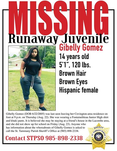 Mt Hermon Web Tv Missing Runaway Juvenile From The Covington Area