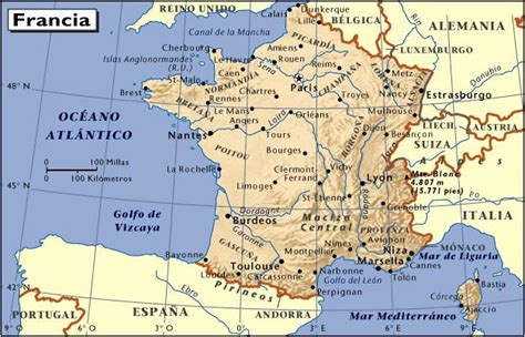 Atractiva mapa de francia con atracciones y especialidades. Mapa de Francia - Turismo.org