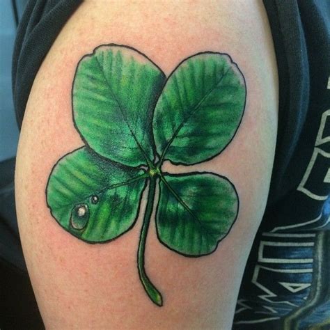 Pin On Four Leaf Clover Tattoo Templates