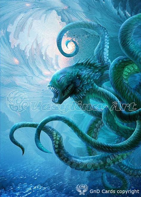 Kraken By Vasylina Fantasy Creatures Mythical Creatures Dark Fantasy