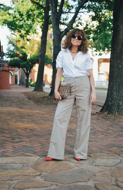 A Simple Work Outfit With Khaki Pants My Small Wardrobe