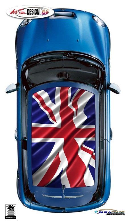 Mini Union Jack British Flag Roof Graphic Kit 3 Cooper Countryman