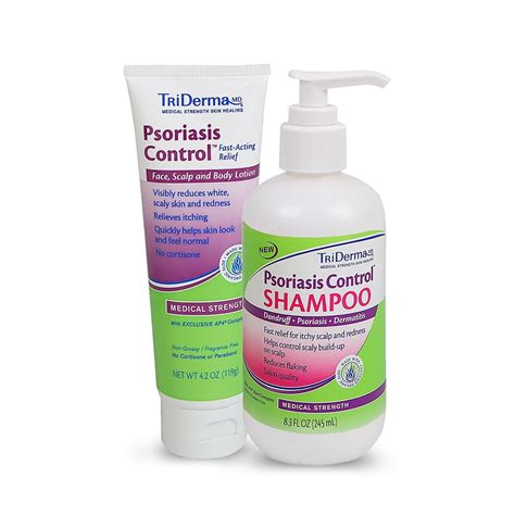 Triderma Psoriasis Control Essentials Shampoo And Cream