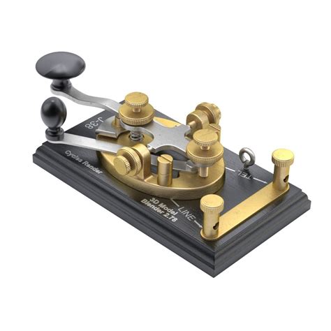 Morse Code Telegraphy Device 3d Model Cgtrader