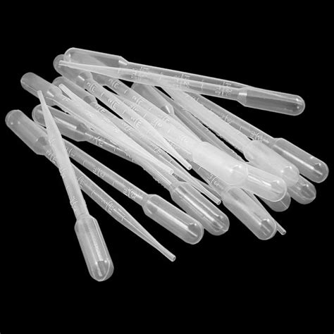 100pcs Set Durable For Use 3ml Disposable Plastic Eyedroppers Pipette