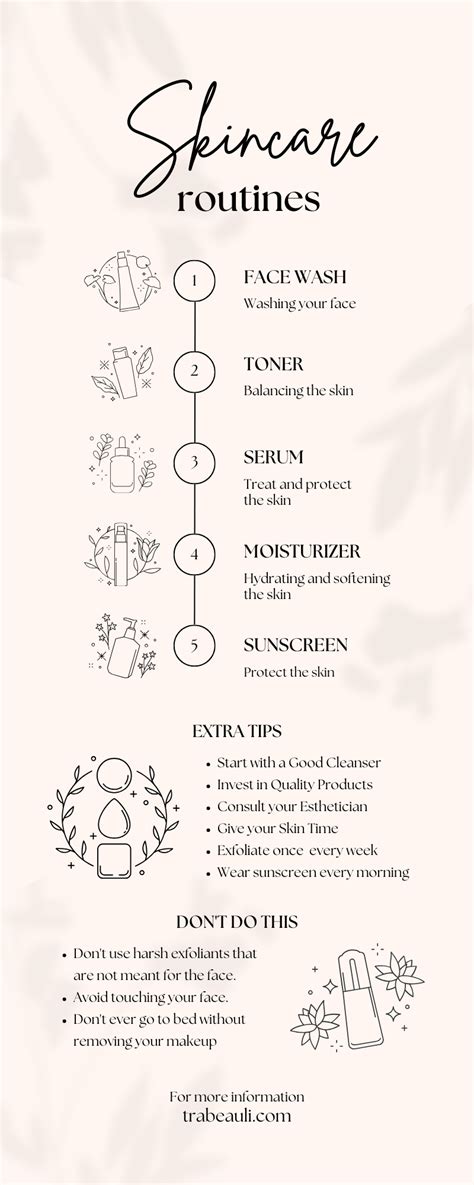 learn step by steps of skincare routine for every type of skin trabeauli essential skin care